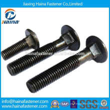 Aço Carbono DIN603 cabeça de cogumelo Carriage Bolt Black in China